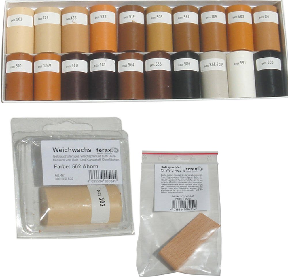 Weichwachsstangen Ferax einzeln verpackt in verschiedene Farben erhältlich 